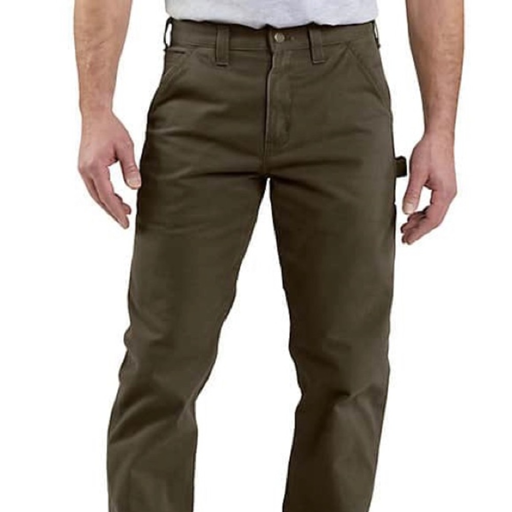 Carhartt Men's Relaxed Fit Washed Twill Dungaree Pant (32x32) Color: Dark Coffee